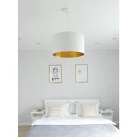 Victoria Lampa Wisząca 1xE27 Max,60W Biały/Biały-Złoty/Biały 1421802