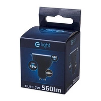 Black LED bulb 7W GU10 warm color 3000K EKZA565