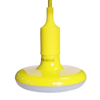 ŻARÓWKA UFO, E27, 15W LED, barwa zimna 6000K, żółta + kabel w oplocie, EKZA1559