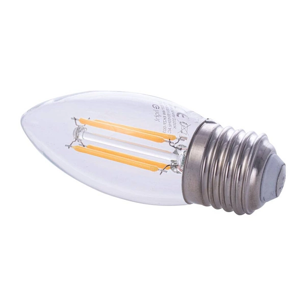 Decorative Filament LED light bulb 4W E27 C37 Candle warm color 2700K EKZF003