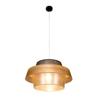 Nevoa Lampa Wisząca 1xE27 Max.60W Czarny/Transparentny PVC/Czarny-Złoty-Srebrny 150089104