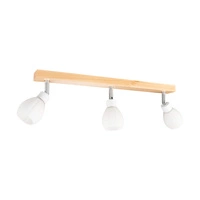 Lampa sufitowa Talea w zestawie 3xG9 LED 300lm 2700K 3W Drewno Brzozowe/Biały Metal/Białe Szkło 2036018120993