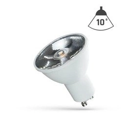LED GU10 230V 6W SMD 10ST NW Z SOCZEWKĄ SPECTRUM