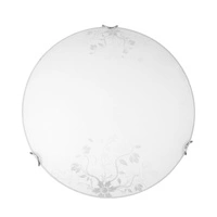 Lampa sufitowa California w zestawie 1xLED Zintegrowany 1200lm 2700K 13W Chrom Metal/Biało-Przezroczyste Szkło 4253102