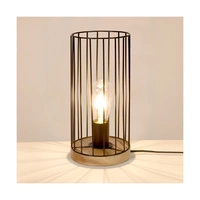 Lampa stołowa Timeo 1xE27 maks. 25W Dąb olejowany/Czarny metal/Czarny kabel PCV 796049174