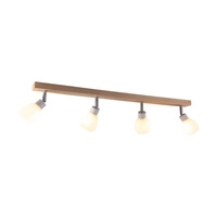 Lampa sufitowa Talea w zestawie 4xG9 LED 300lm 2700K 3W Drewno Brzozowe/Biały Metal/Białe Szkło 2046018220993
