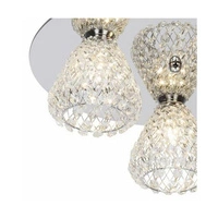 Lampa Sufitowa Vegas 3xG9 Max.33W Chromowany Metal/Przezroczysty Kryształ HK17517S15
