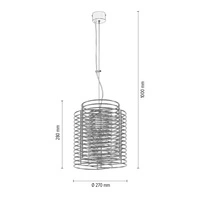 Lampa wisząca Ringo 1xE27 Max.60W Stal Metal/Miedź Metal 1030335