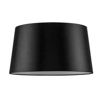 Lampa podłogowa na statywie 1xE27 maks. 60W drewno bukowe z orzecha włoskiego/przezroczysty kabel PVC/abażur z czarnej tkaniny 6025076