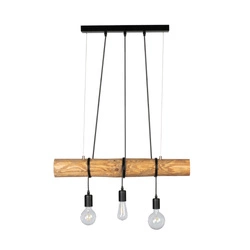 Trabo Short Lampa Wisząca 3xE27 Max.60W Sosna Bejcowana/Czarny 68304304