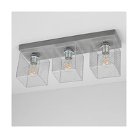 Lampa Sufitowa Gittan 3xE27 Max.60W Szary Beton/Chromowany Metal 8172336
