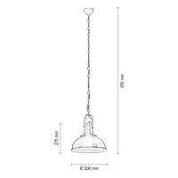 Lofti Pendant Lamp 1xE27 Max.60W Black Metal/White Metal 1152104