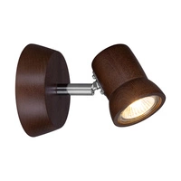 Venla Wall Lamp Incl. 1xLED GU10 5W Walnut Beech Wood 2434176