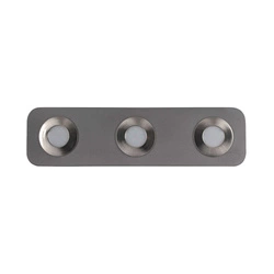Cool Ceiling Lamp Incl. 3xLED Integrated 300lm 3000K 5W Gray Concrete/Satin Metal 2291336