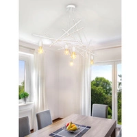 Glenn Pendant Lamp 5xE27 Max.60W White Metal/White PVC Cable 9222502