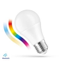 Żarówka LED sterowana Bluetooth RGBW + CCT  barwa 2700 - 6000K + 8,5W E27 SMART Simply multikolor