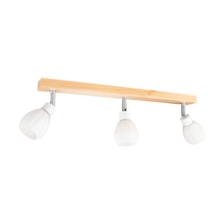 Lampa sufitowa Talea w zestawie 3xG9 LED 300lm 2700K 3W Drewno Brzozowe/Biały Metal/Białe Szkło 2036018120993