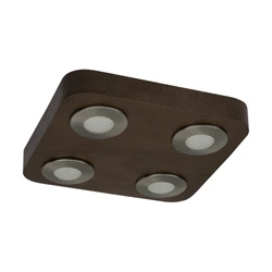 Sunniva Ceiling Lamp Incl.4xLED 5W Walnut/Satin 2291476