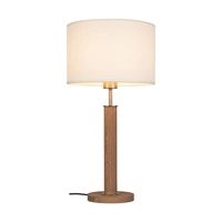 Benita Table Lamp 1xE27 Max. 60W Oiled Oak/Matt Nickel/White 7017400611547