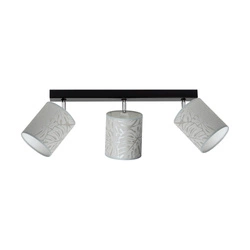 Lampa Sufitowa Mateo 3xE27 Max.25W Czarny Metal/Beżowa Tapeta 87800304