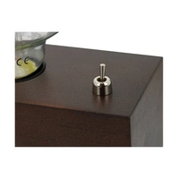 Lampa stołowa Theo 1xE27 maks. 25W drewno bukowe orzechowe/czarny kabel PVC ze zintegrowaną ładowarką USB 7461176