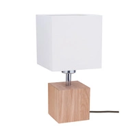 Trongo Square Lampa Stołowa 1xE27 Max.25W Dąb Olejowany/Antracyt/Biały 7191174