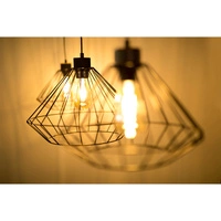 Lampa wisząca Raquelle 3xE27 maks. 60W czarny metal/czarny kabel PVC 187149304