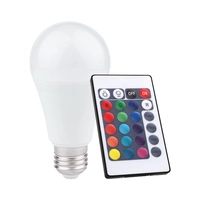 Żarówka multikolor  LED 10W A60 E27 RGB + Pilot