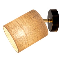 Jute Kinkiet 1xE27 Max.25W Czarny/Beżowy 56793104