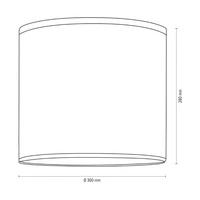 Lampshade Cylinder E27 H0 Red Fabric A0927
