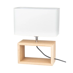 Cadre Lampa Stołowa 1xE27 Max.25W Dąb Olejowany/Czarny/Biały 7722974