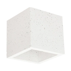 Kinkiet Blokowy 1xG9 Max.28W Biały Beton 2255137