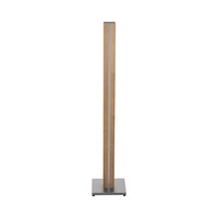 Flame Lampa Podłogowa 1xLED 12V Zintegrowane 16W Szary/Okleina Dąb/Transparent PVC/Touch Dimmer 630119187