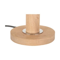 Benita Lampa Stołowa 1xE27 Max. 40W Dąb Olejowany/Nikiel Mat/Biały 7017400511546