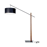 Cecile Floor Lamp 1xE27 60W Black/Walnut/Black 75032904