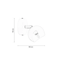 Kinkiet Kita 1xG9 Max.28W Chrom Metal/Biały Metal 2721102