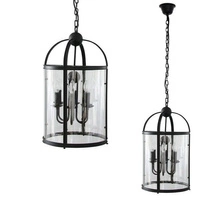 BELLONA candle holder lamp black 36cm 9800604