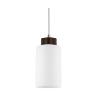 Bosco Lampa Wisząca 1xE27 Max.60W Orzech/Transparentny/Biały 1720176