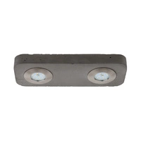 Fajna lampa sufitowa w zestawie 2xLED Zintegrowany 300lm 3000K 5W Szary Beton/Satynowy Metal 2291236