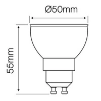 LED line GU10 COB 170-250V 8W 500lm 4000K 24° | Neutral