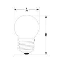 Żarówka LED KULKA E-27 230V 1W | RGB