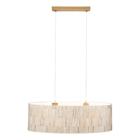 Malo Lampa Wisząca 2xE27 Max.40W Dąb Olejowany/Transparentny PVC/Multicolor 17150274