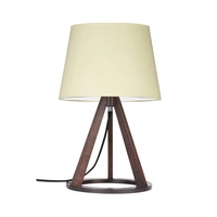 Konan Lampa Stołowa 1xE27 Max,25W Orzech/Czarny/Kremowy 6512976