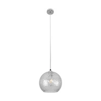 Lampa wisząca Universe 1xE27 Max.60W Chromowany metal/Przezroczyste PCV/Przezroczyste szkło 9722100
