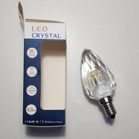 LED E14 4.3W neutral 4000K decorative crystal bulb
