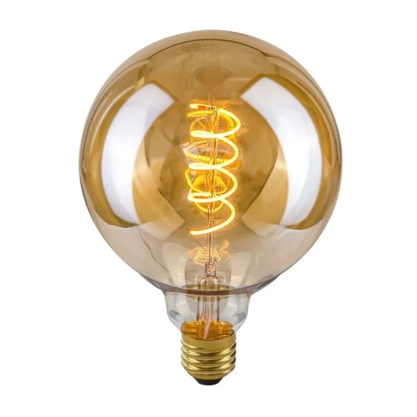 Żarówka filament LED Italux E27 4W 2200K G125 Spiral Amber LDS-G125-SA G125