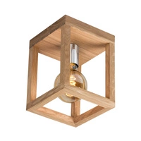 Kago Ceiling Lamp 1xE27 Max.60W Oiled Oak/Chrome 9158174