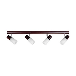 Lampa sufitowa Kira Wood 4xE14 Max.40W Drewno wenge/białe szkło 2210435L