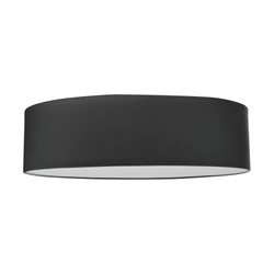 Lampa Sufitowa Josefina 1xLED Zintegrowana 2600lm 2700K 30W Biały Metal/Antracytowy Klosz Tkaninowy 4784802