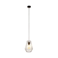 Endorfina Lampa Wisząca 1xE27 Max.60W Czarny/Czarny PVC/Czarny 1324104
